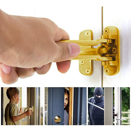 Zhltools Çelik Kapı Emniyet Kelepçesi GOLD Beckett