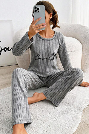 Zhlbutik Genç Baskılı İ̇nterlok Pijama Takımı