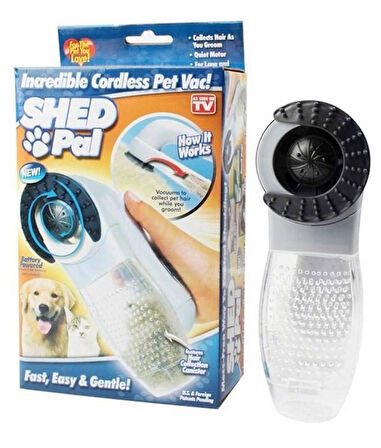 Süslüpati Shed Pal Kedi Köpek Vakumlu Tüy Toplama Tarağı - Tüy Toplama Traş Makinesi