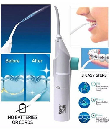 Zhltools Ergonomik Tasarım Power Floss Mekanik Diş Ve Ağız Temizleme Aleti