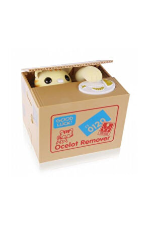 Zhltoys Para Yiyen Kedi Kumbara Choken Hırsız Banka Hediyelik