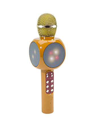 Zhltools Karaoke Eğlenceli Ve Taşınabilir Bluetoothlu Işıklı Şarjlı Mikrofon