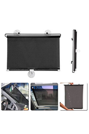 Zhltools Araba Araç Içi Katlanabilir Araç Oto Ön Cam Güneşlik Branda 50x125cm Siyah