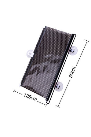 Zhltools Araba Araç Içi Katlanabilir Araç Oto Ön Cam Güneşlik Branda 50x125cm Siyah