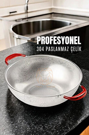 Zhlhome Kevgir Yuvarlak Süzgeç Paslanmaz Çelik Mink Design