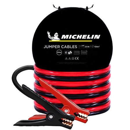 Michelin ML4002 6V/12V/24V 500Amper 2,5Metre Akü Takviye Kablosu