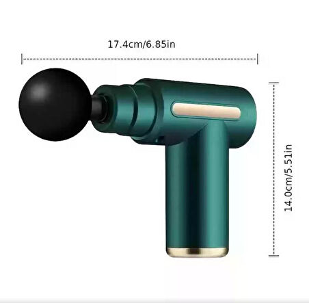 Zhltools 4 Masaj Başlıklı Titreşimli Şarj Edilebilir Küçük Masaj Aleti – Masaj Tabancası