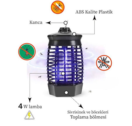 Zhltools Elektrikli sinek öldürücü cız lamba