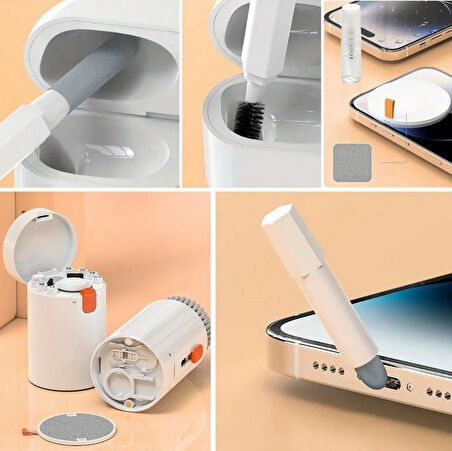 Zhltools 20 Parça Çok Fonksiyonlu Bilgisayar Temizleme Seti Klavye Cep Telefonu Kablosuz Kulaklık Temizleme