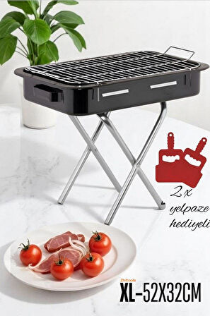 Zhltools Xl Emaye Mangal Katlanır Ayaklı 52 x 32 cm NO:2 720535