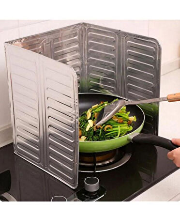 Zhltools Ocak Yağ Koruyucu Alüminyum Folyo Yanma Ve Leke Önleyici Katlanır Yıkanabilir Folyo 32,5x84 Cm