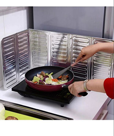 Zhltools Ocak Yağ Koruyucu Alüminyum Folyo Yanma Ve Leke Önleyici Katlanır Yıkanabilir Folyo 32,5x84 Cm