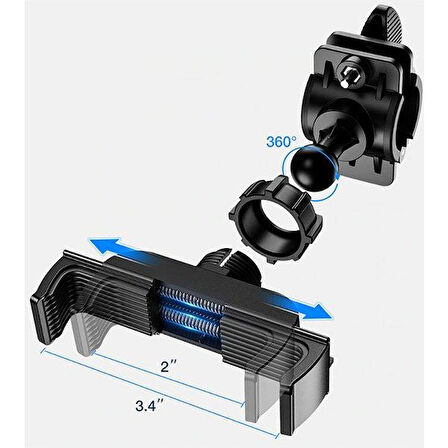 Sepetinegelsin 360 Dönerli Universal Bisiklet Telefon Tutucu