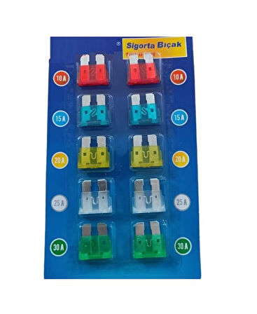 Zhltools Standart Bıçak Sigorta 10'lu Set