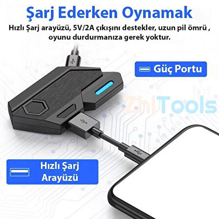 Zhltools PUBG denetleyicisi için Gamepad mobil oyun klavye Mouse dönüştürücü Bluetooth Android oyun adaptörü