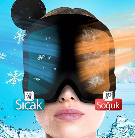Zhltools Sıcak Soğuk Jel Yüz Maskesi Baş Ağrısı Şişmiş Gözler Gerginlik Maskesi