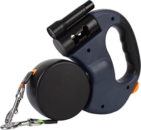 Süslüpati Çok Fonksiyonlu Çift Köpek Gezdirme Tasması Lacivert