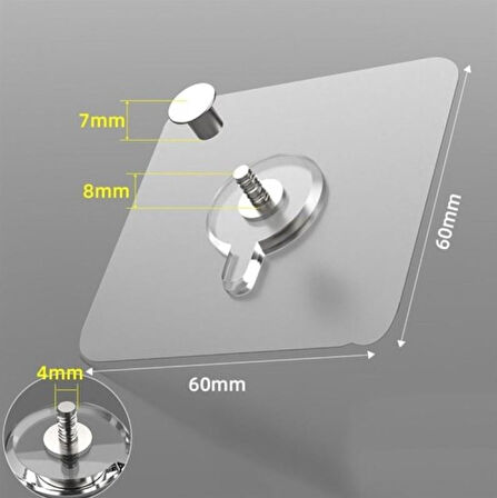 Zhltools Ultra Güçlü Vantuzlu Askı 5li