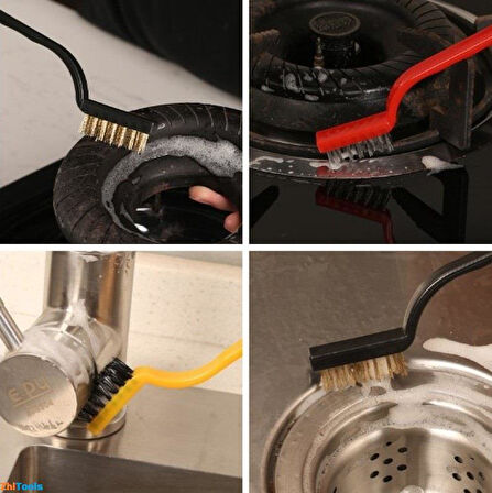Zhltools 3 Parça Tel Fırça Detaylı Temizlik Seti