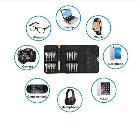 Sepetinegelsin 25 Parça Cep Telefonu Hassas Tornavida Tamir Onarım Seti