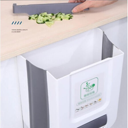 Zhlhome Katlanabilir Mutfak Çöp Kovası Torba Hazneli