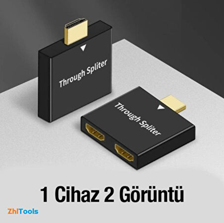 Zhltools HDMI Splitter 2in1 1080P HDMI Çoğaltıcı Adaptör