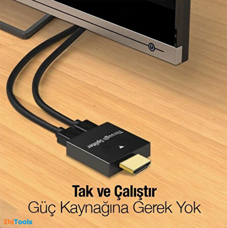 Zhltools HDMI Splitter 2in1 1080P HDMI Çoğaltıcı Adaptör