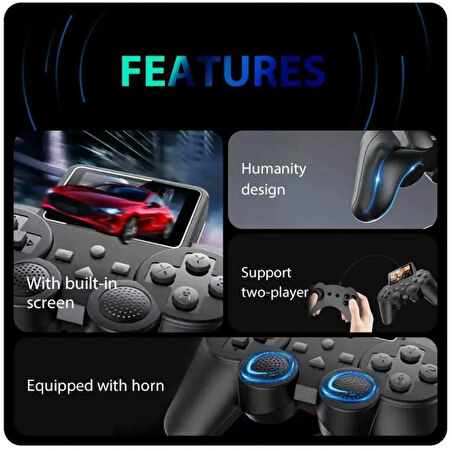 SepeteGelsin 500 Adet Nostalji Retro Oyun Taşınabilir Konsol S10 Gameboy