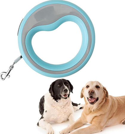 Süslüpati Otomatik Köpek Gezdirme Tasması Mavi 2.5 Metre