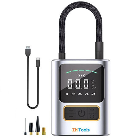 Zhltools ST-5528 Dijital Basınç Göstergeli Oto Lastik Şişirme Pompası Hava Kompresörü