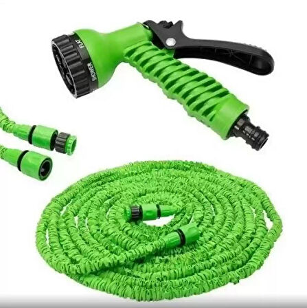 Zhltools Uzayan Hortum Tabancalı 7,5 Metre Bahçe Sulama İçin Hortum
