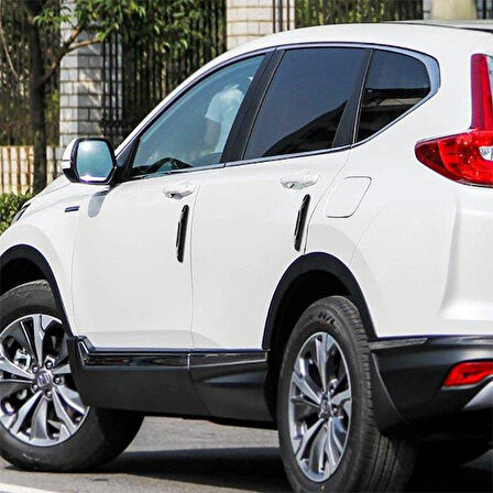 Zhltools Araç 4 Parça Kapı Anti Scratch Çizik Önleyici Tampon Koruma Siyah