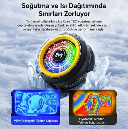 Zhltools CX20 Manyetik Telefon Soğutucu | 20W TEC Yarı İletken Soğutma | RGB Işıklı | MagSafe Uyumlu