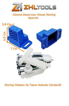 Zhltools Asma Klozet Montaj Aparatı Çektirmeli Duvara Sıfırlama