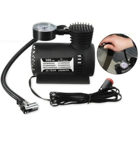 Sepetinegelsin Taşınabilir Oto Hava Kompresörü Çakmaklık İle Çalışır 12v 300 Psi