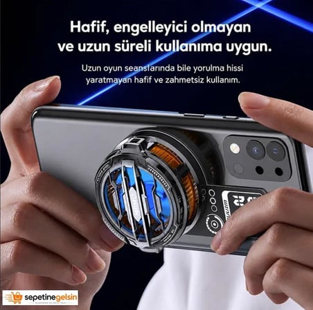 Sepetinegelsin Manyetik Metal Halka - Telefon Soğutucu Manyetik Tüm modeller