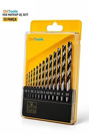Zhltools 16 Parça HSS Matkap Ucu Seti Beton Ahşap Metal Delme