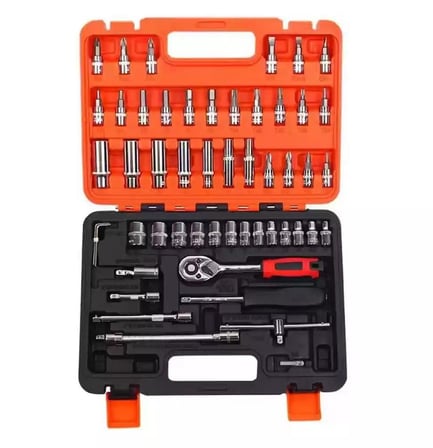 Oto4 Germany Cr-v Max 1/4 Cırcırlı 53 Parça Lokma Anahtar Takımı Bits Uç Seti Tam Set