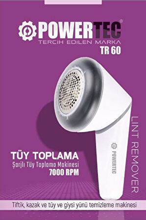 TR-60 Şarjlı Tiftik, Kazak, Tüy, Giysi Yünü Temizleme Makinesi (7000 RPM)