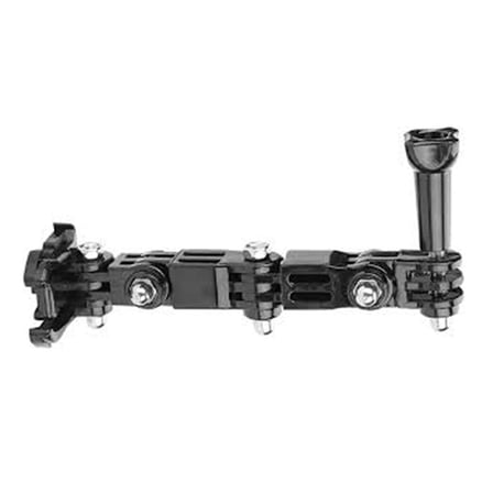 Gplus GP15V 2 Parça Aksiyon Kamera Uyumlu Vidalı 4 Yollu 13cm Hızlı Tak Uzatma Motor Kask Bağlantı Seti