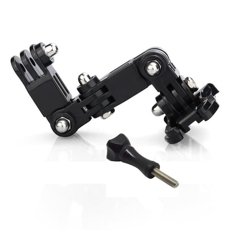 Gplus GP15V 2 Parça Aksiyon Kamera Uyumlu Vidalı 4 Yollu 13cm Hızlı Tak Uzatma Motor Kask Bağlantı Seti
