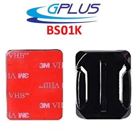 Gplus BS01K 2 Parça Oval Zemin Kavisli Yüzey Aksiyon Kamera Uyumlu 3M Yapışkan Motor Kask Bağlantı Aparatı