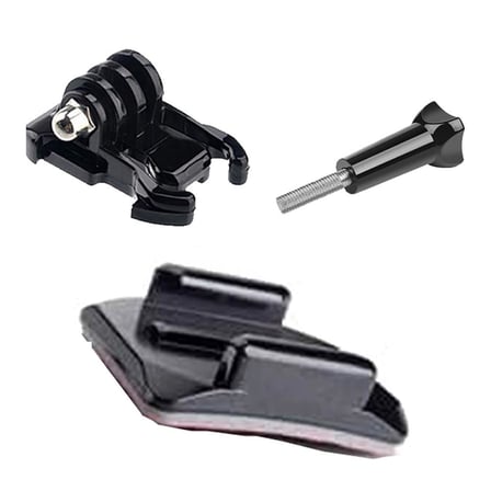 Gplus BS04KVH 4 Parça Oval Zemin Eğimli Yüzey Vidalı Hızlı Tak Aksiyon Kamera Uyumlu 3M Yapışkanlı Motor Kask Bağlantı Base Seti