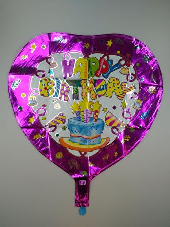 FOLYO BALON HAPPY BİRTHDAY PASTALI 18''