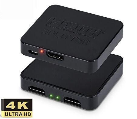 Gplus 4KHD102M HDMI 2 Port 4K Ultra HD 2160p HDCP Mini Splitter