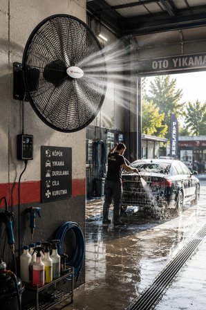 Muzeko MZK600 Duvar Tipi Sanayi Vantilatörü 160 W 24 İnç Uzaktan Kumandalı