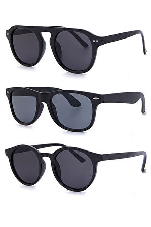 Unisex  Güneş Gözlüğü 3 'lü Set