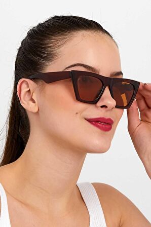 ModaLucci ML 11 Cat Eye Kahverengi Kadın Güneş Gözlüğü