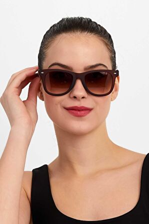 ModaLucci ML 06 Wayfarer Kahverengi Unisex Güneş Gözlüğü