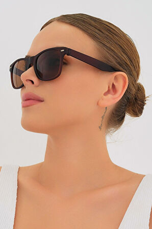 Unisex Kahve Güneş Gözlüğü Ml 52 Wayfarer